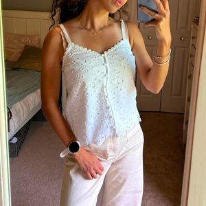 White tank top